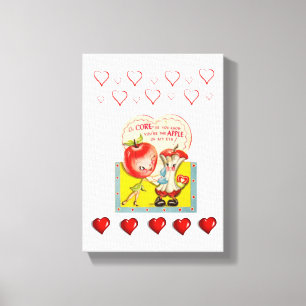 Gedruckter Canvas Valentinstag Leinwanddruck