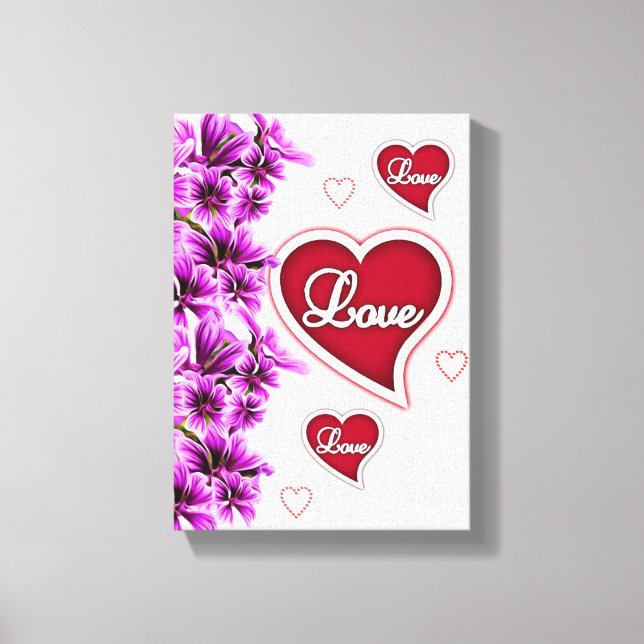Gedruckter Canvas Valentinstag Leinwanddruck (Vorderseite)
