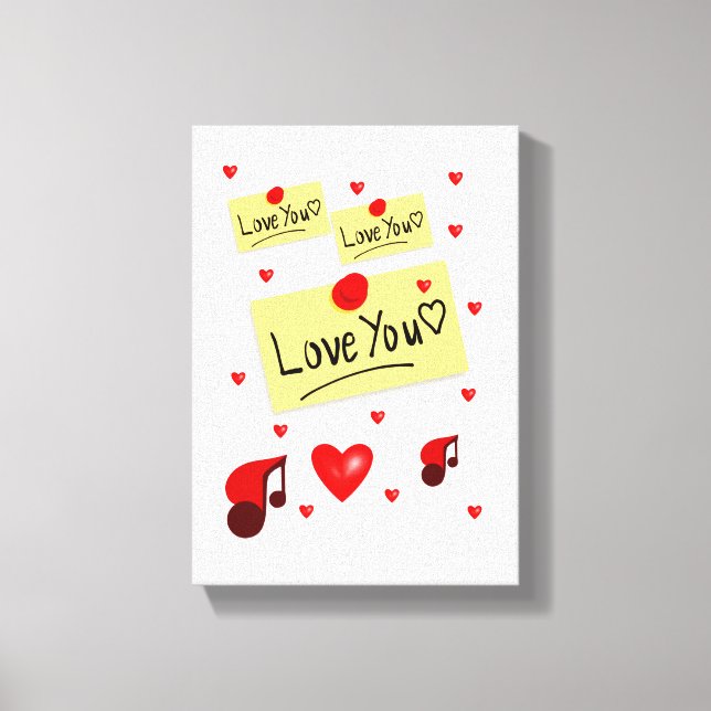 Gedruckter Canvas Valentinstag Leinwanddruck (Vorderseite)