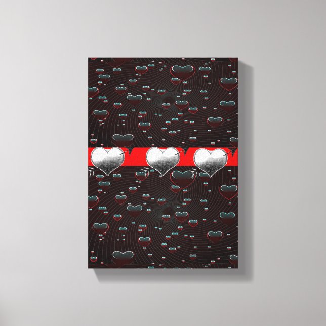 Gedruckter Canvas Valentinstag Leinwanddruck (Vorderseite)