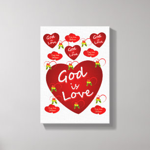 Gedruckter Canvas Valentinstag Leinwanddruck