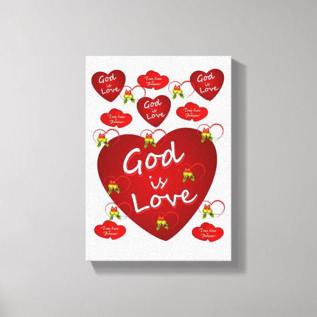 Gedruckter Canvas Valentinstag Leinwanddruck (Vorderseite)