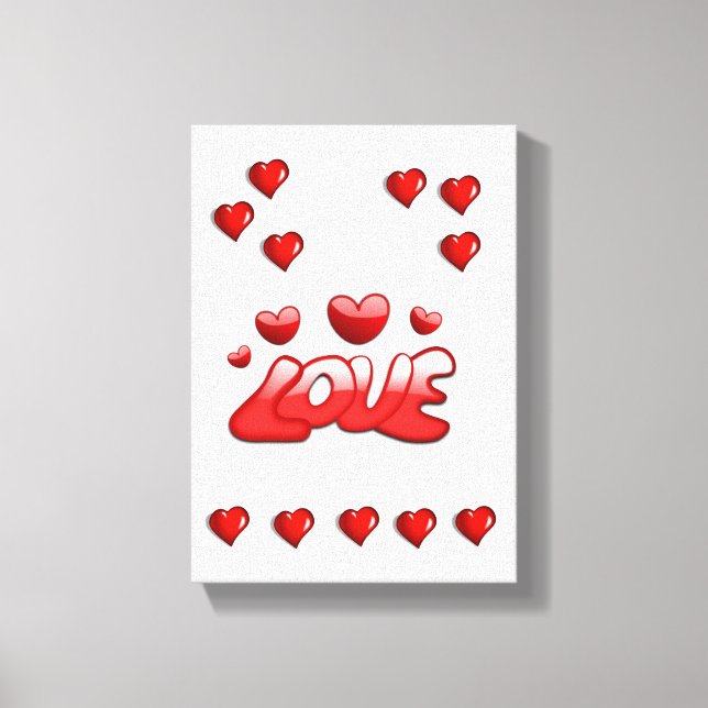 Gedruckter Canvas Valentinstag Leinwanddruck (Vorderseite)