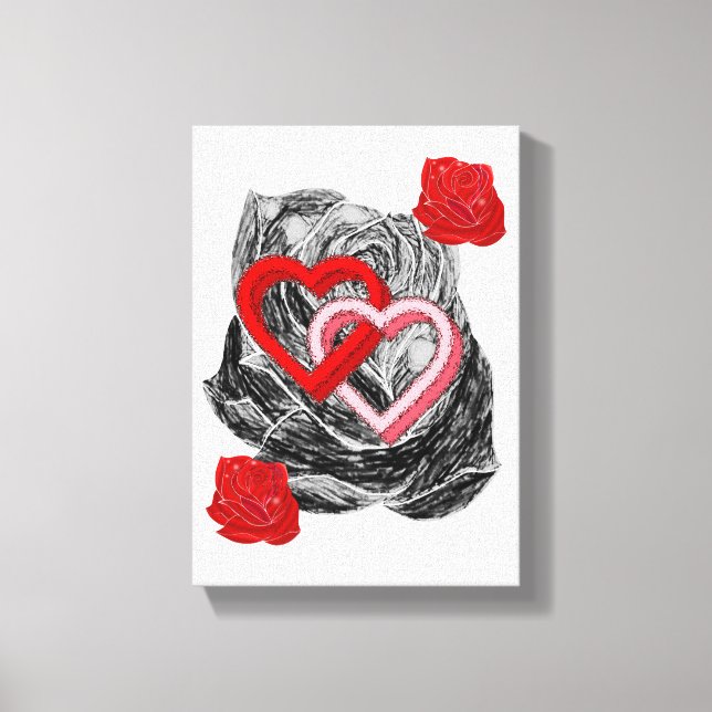 Gedruckter Canvas Valentinstag Leinwanddruck (Vorderseite)