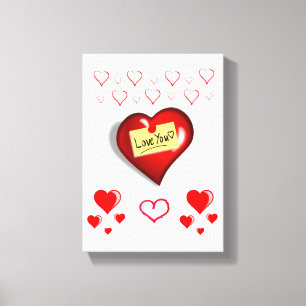 Gedruckter Canvas Valentinstag Leinwanddruck