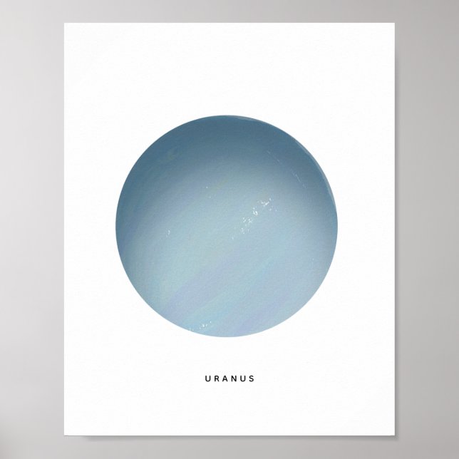 Gedruckter Planet Uranus Kunstposterdruck Poster (Vorne)