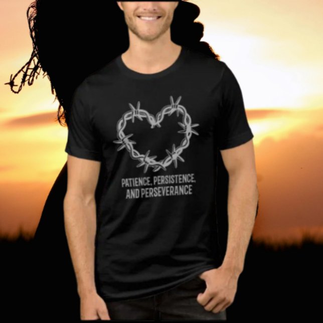 Geduld, Beharrlichkeit und Ausdauer - nüchtern Tri-Blend Shirt (Von Creator hochgeladen)