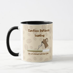 Geduld beim Laden Tasse
