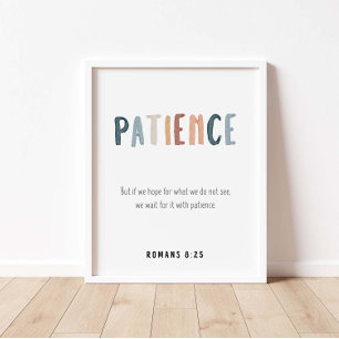 Geduld die Frucht des Spirituosenplakats Poster