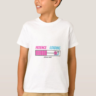 Geduld Loading Niedliche Schnecke Personalisiert G T-Shirt