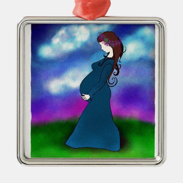 "Geduld " Ornament Aus Metall (Vorne)