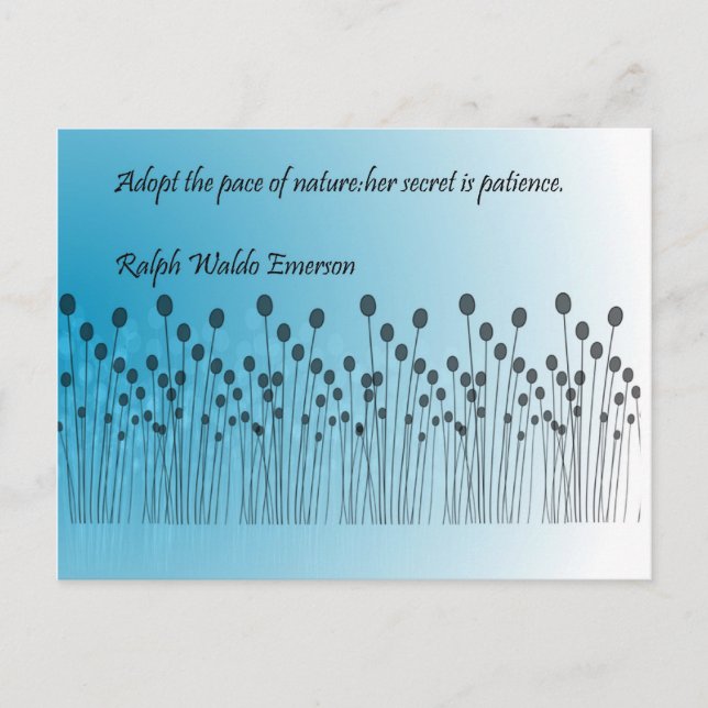 Geduld Postkarte (Vorderseite)