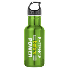 "Geduld vor Power" Pickleball Wasser-Flasche Trinkflasche