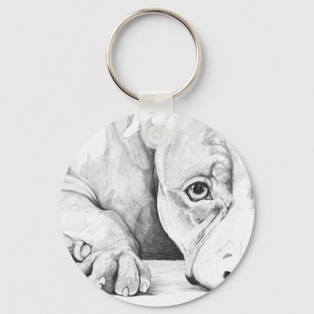 geduldig Gewartet Schlüsselanhänger (Vorderseite)