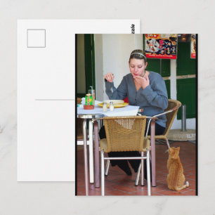 Geduldig Wartend Postkarte
