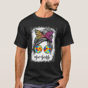 Gee-Gee Life gebleicht Gee-Gee Life-Regenbogen-Leo T-Shirt