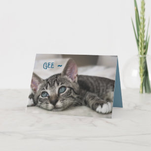 GEE KITTY FRIENDSHIP CARD DANKESKARTE