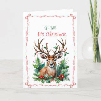 Gee Whiz Es ist Weihnachts geklappte Weihnachtskar Feiertagskarte