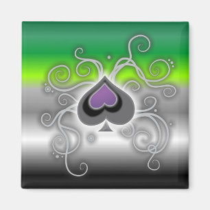 Geebots aro Asspatenlogoquadrat-Stolzflagge Magnet