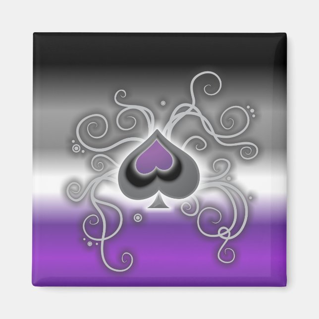 Geebot's Ass-Spade Logo-Vierkantstartmagnet Magnet (Vorne)