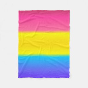 Geebots Pansexual Pan-Farbsteigungs-Stolz-Flagge Fleecedecke