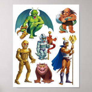 Geedis und Land der Künste Print Poster