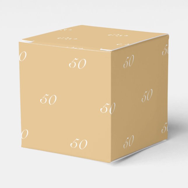 Geeignet für ein weißes Monogramm Kamelgeschenk Geschenkschachtel (Vorderseite)