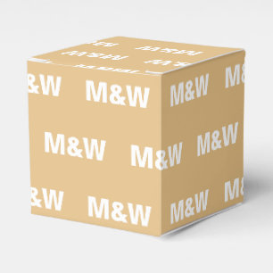 Geeignet für ein weißes Monogramm Kamelgeschenk Geschenkschachtel