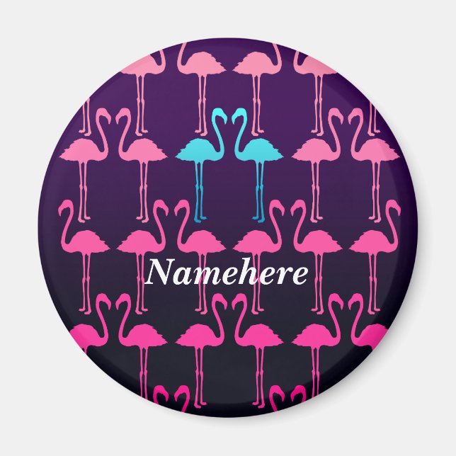 Geeignet: Rosa Flamingo Magnet (Vorne)