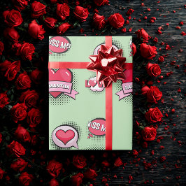 Geeignete Comic-Geschenke im Stil von grün & rot Geschenkpapier