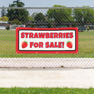 Geeignete Erdbeeren für den Verkauf Banner