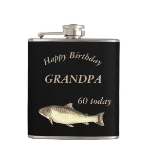 Geeignete Forelle Happy 60. Geburtstagsgrandpa Flachmann