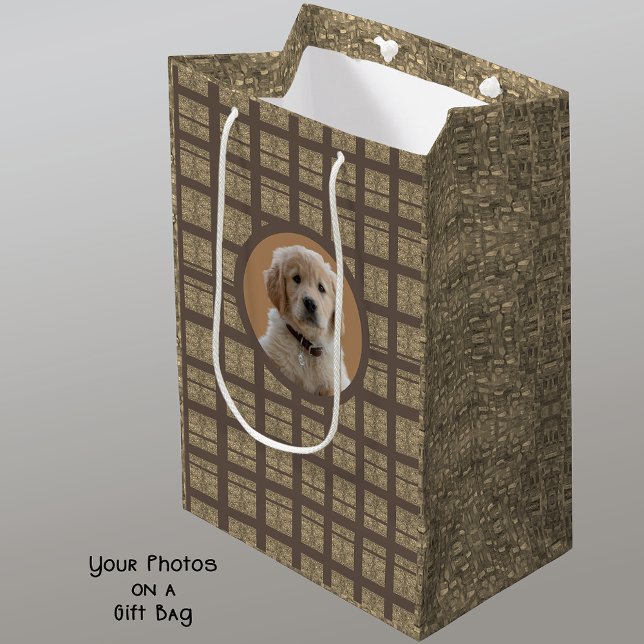 Geeignete Foto-Braune und Tan-Hunde-Liebhaber Haus Mittlere Geschenktüte (Von Creator hochgeladen)