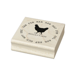 Geeignete Hühnerfarm Eierkarton - Briefmarke Gummistempel