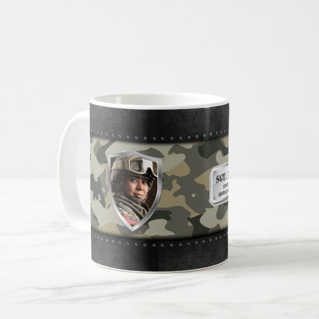 Geeignete militärische Familiengeschenke Kaffeetasse (Vorderseite Links)
