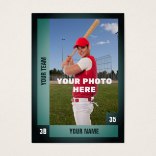 Geeignete Status einer grünen Baseball-Handelskart