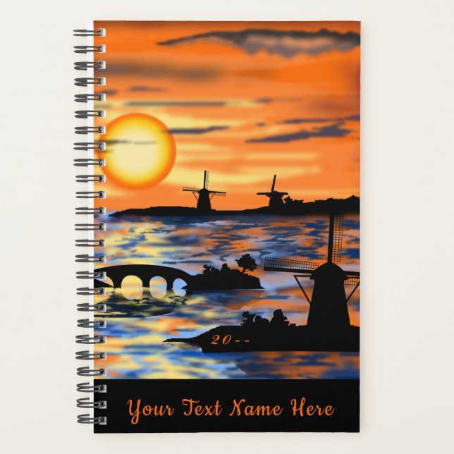Geeigneter Text und Jahr für Sea Sunset Planer (Vorderseite)