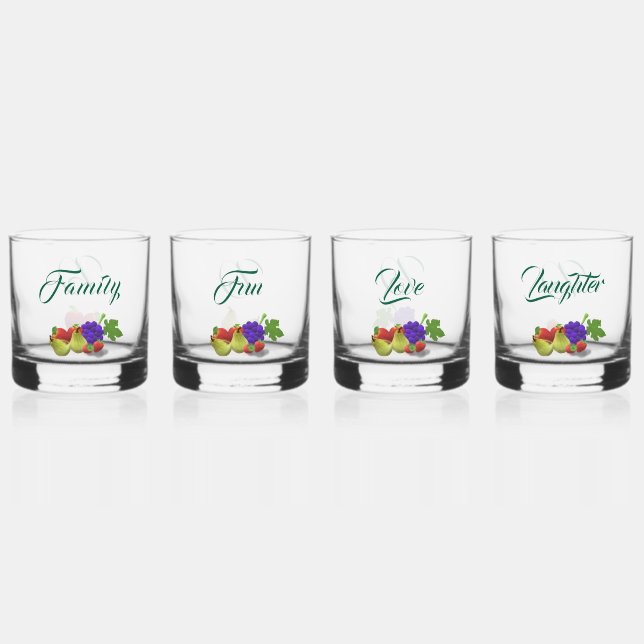 Geeignetes Fruchtsaftgetränk Trinkbehälter Set Whiskyglas (Vorderseite)