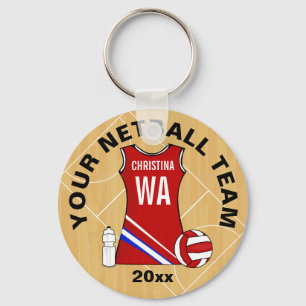 Geeignetes Netball Schlüsselanhänger
