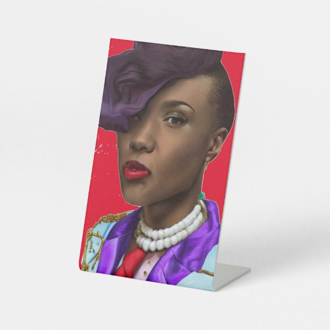 Geeignetes Pedestal-Zeichen Sockelschild (Vorderseite)