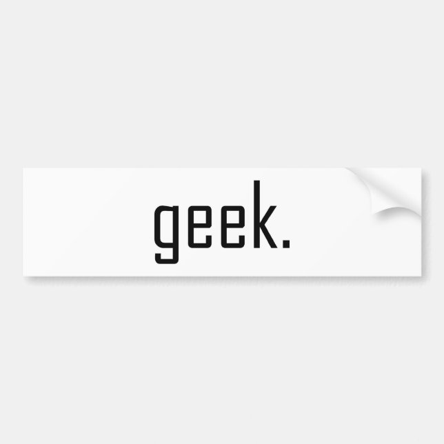 Geek Autoaufkleber (Vorne)