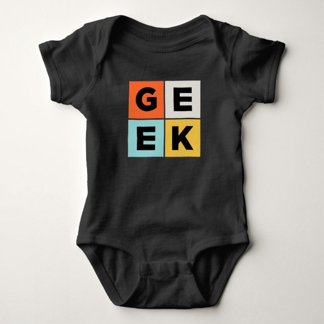 Geek Baby Strampler (Vorderseite)