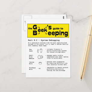 Geek Beekeeping (Debuggen) - Postkarte