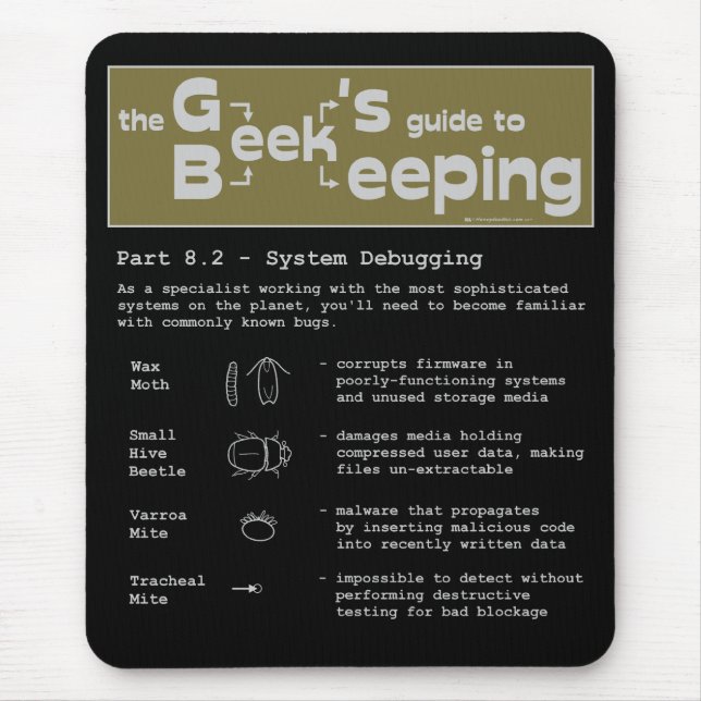 Geek Beekeeping (Debugging) - Mousepad (Vorne)