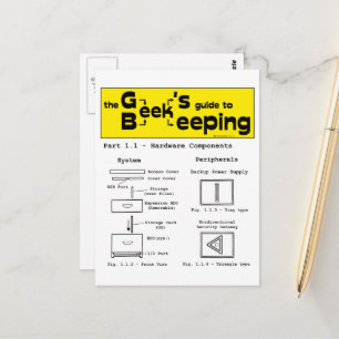 Geek Beekeeping (Hardware) - Postkarte