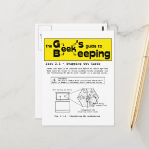 Geek Beekeeping (Swapping Cards) - Postkarte