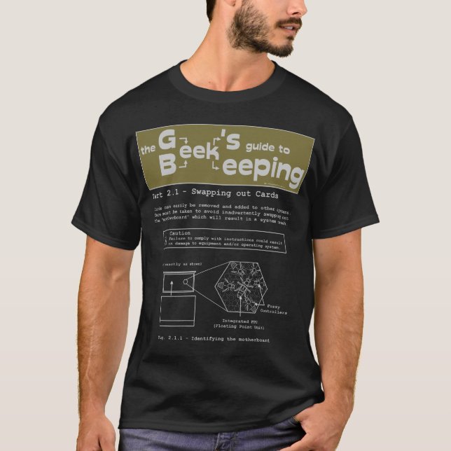 Geek Beekeeping (Swapping Cards) - Schwarzer T - S T-Shirt (Vorderseite)