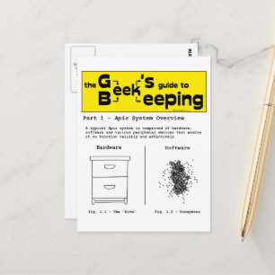 Geek Beekeeping (Systemübersicht) - Postkarte