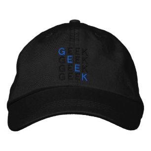 GEEK BESTICKTE BASEBALLKAPPE
