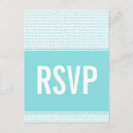 Geek Chic Binary Code UAWG Postcard, Aqua Einladungspostkarte